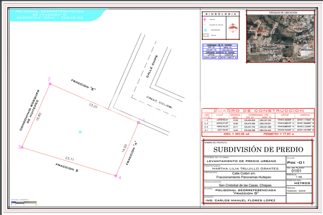 Se vende terreno en Panoramas Huitepec en San Cristóbal de Las Casas, L-3