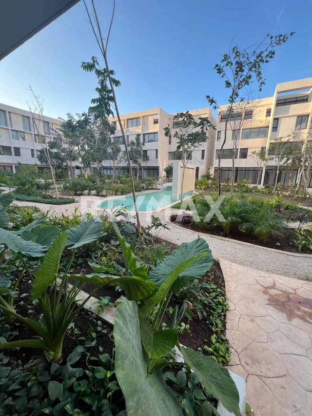 Departamento en planta baja con piscina Temozón Park