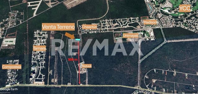 Venta terreno sobre avenida, uso mixto, zona country, Chablekal Mérida Yucatán