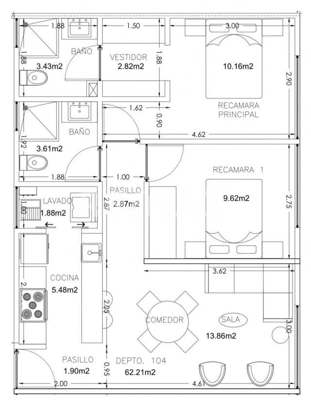 Departamento en venta Benito Juárez, Portales