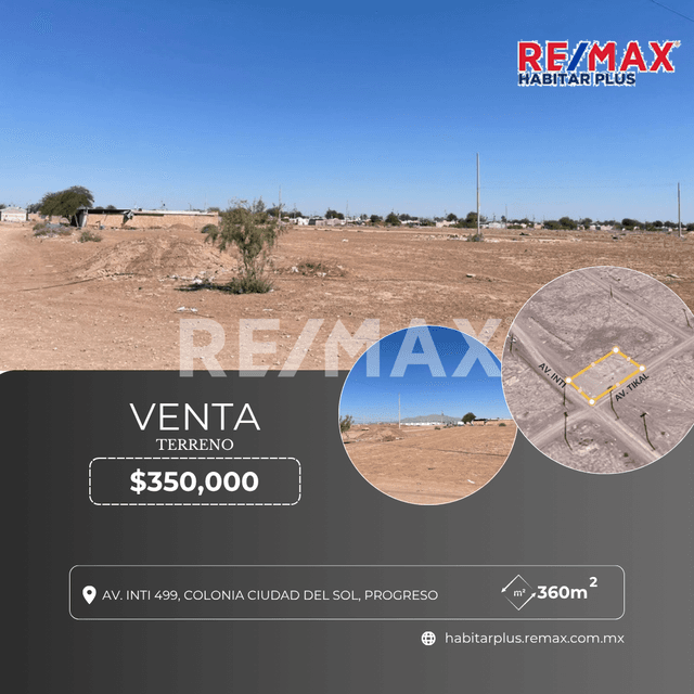 Col. Ciudad del Sol, Progreso - Terreno en Venta 