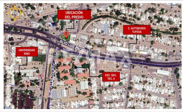 Terreno Comercial en Venta en Blvd. Luis Encinas 