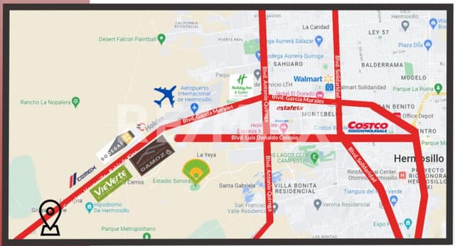 Venta de Terreno en Carretera Hermosillo - Bahía de Kino