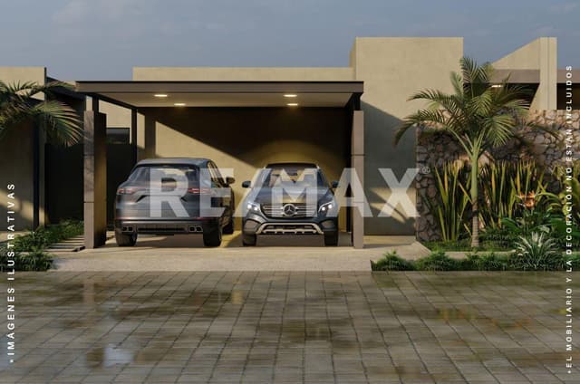 Residencia en preventa de una planta con Alberca en Privada en Conkal – Entrega en 6 meses