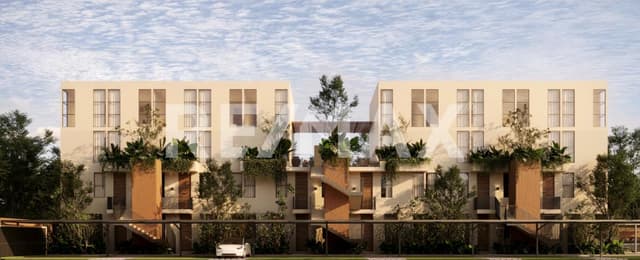 Departamento tipo Loft con doble altura 1 rec pre venta Punta Miel Sodzil merida