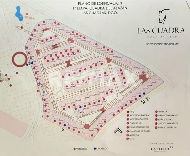 Terreno en venta en fraccionamiento Las Cuadras - en la primer etapa.