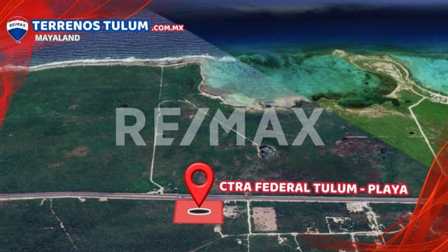 Oportunidad 3 hectareas con frente de Carretera "Tulum-Playa del Carmen"