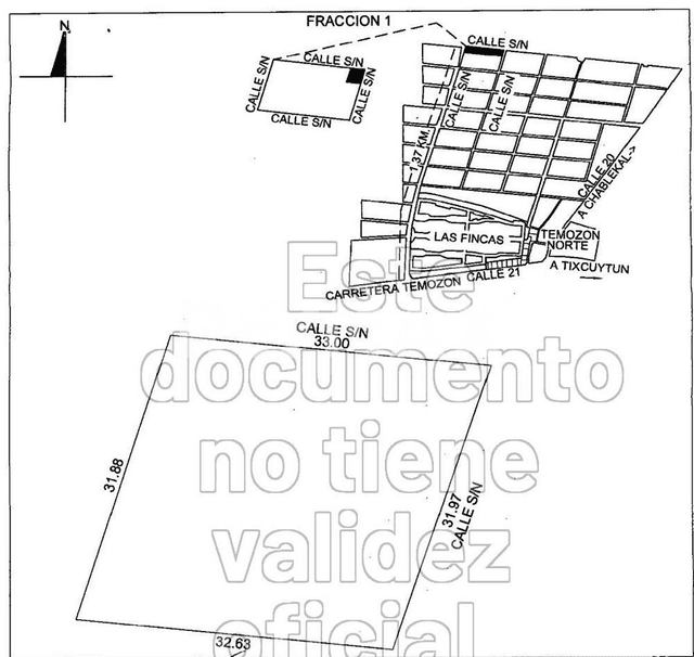 Terreno en venta en Temozon Norte de 1,022m2