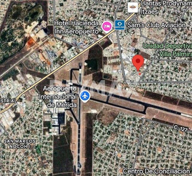Terreno en Venta bardeado a 8 mints del Aeropuerto de Mérida, Yucatán