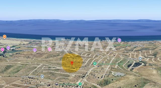 Terreno en Venta con Vista Ininterrumpida al Mar en Campo Real