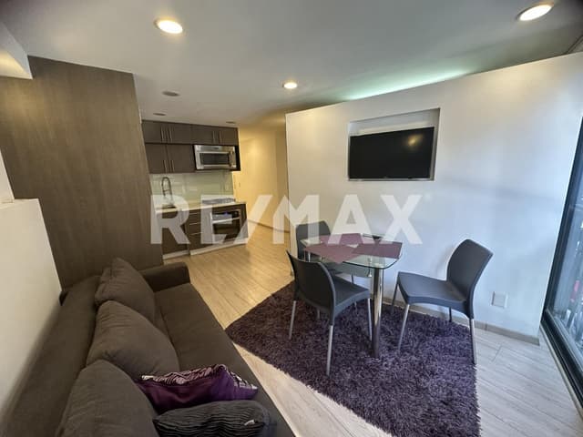 Departamento amueblado en Renta, Frontera, Roma Norte 