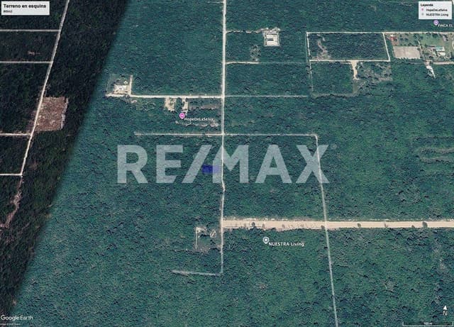 Terreno habitacional en esquina en Komchen