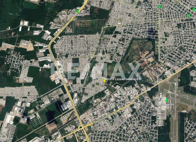 Venta 3 terrenos comerciales Fracc. Diamante II Zona Pte en Mérida, Yuc.
