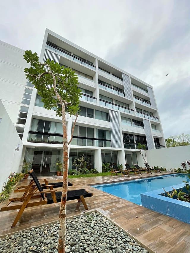 Departamento en venta con terraza y amenidades en Temozón, Mérida