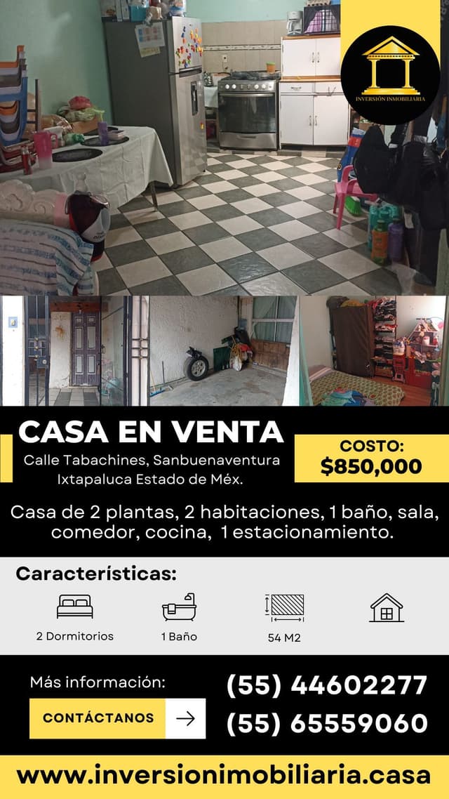 Venta de casa en Ixtapaluca