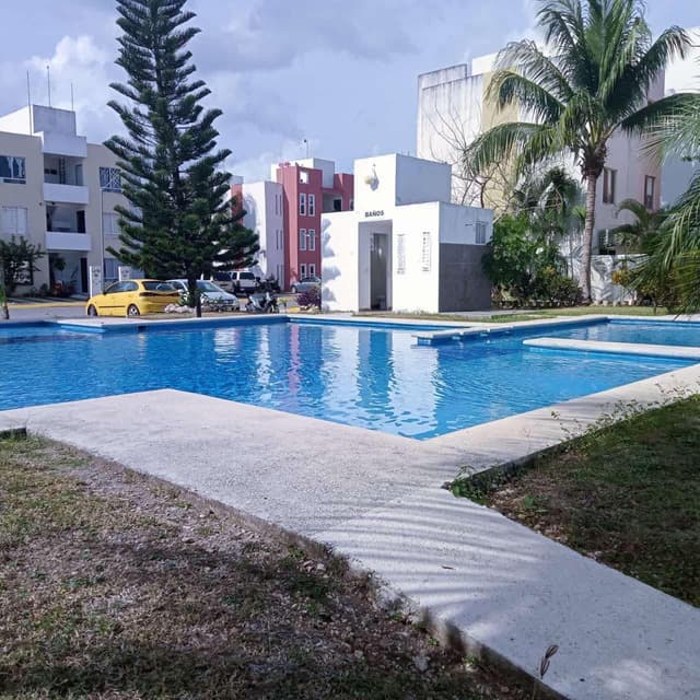 DEPARTAMENTO AMUEBLADO Y EQUIPADO CERCA DE PARADEROS DE XCARET Y TRANSPORTE PUBLICO