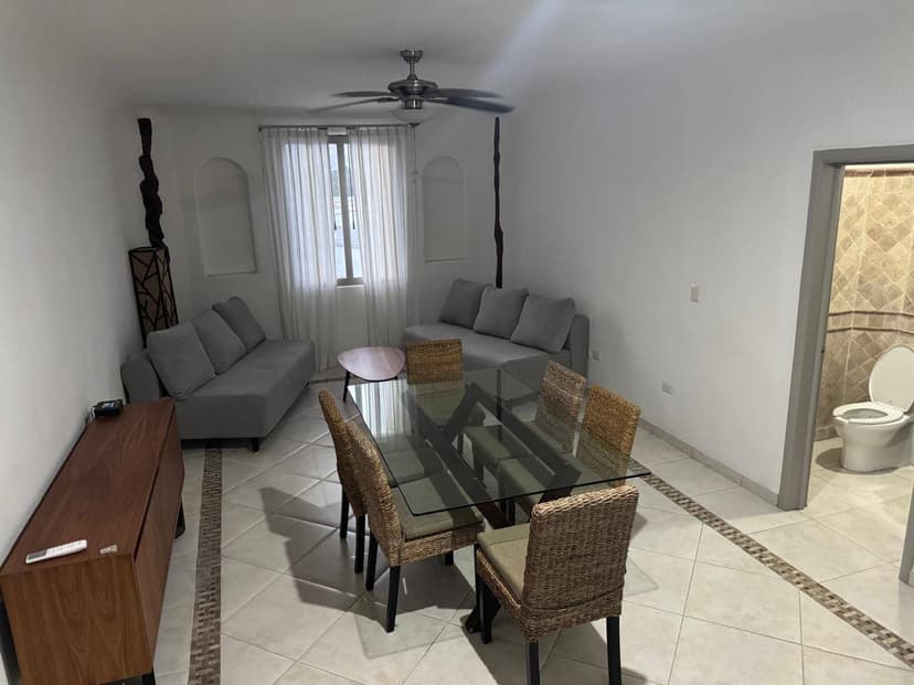 Se renta departamento amueblado en La Noria con vista a la laguna Cancun