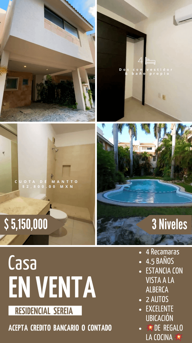 Venta de Casa en Sm 19