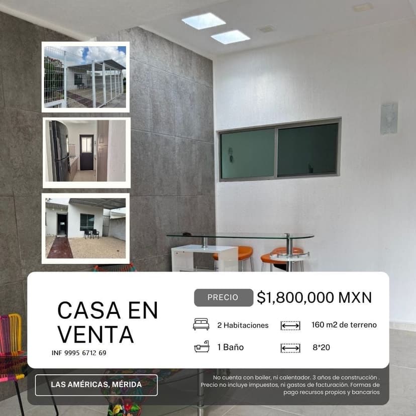 VENTA DE CASA EN FRACC. LAS AMERICAS MERIDA YUCATAN