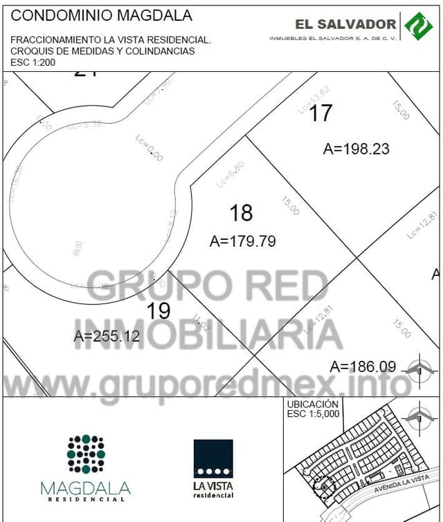 Lote 18, dentro de Fraccionamiento La Vista Residencial, Condominio Magdala, Excelente ubicación