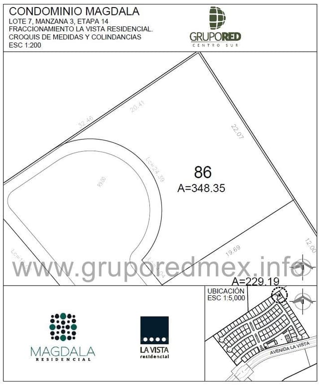 Lote 86, dentro de Fraccionamiento La Vista Residencial, Condominio Magdala, Excelente ubicación