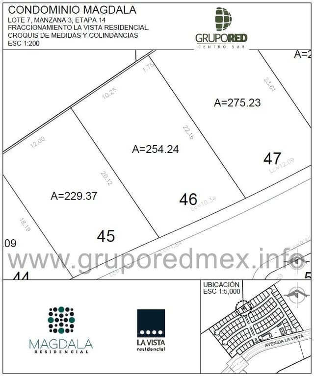 Lote 46, dentro de Fraccionamiento La Vista Residencial, Condominio Magdala, Excelente ubicación