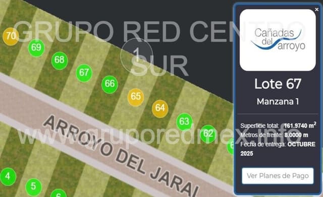 LOTE 67 EN CAÑADAS DEL ARROYO, CORREGIDORA, QUERETARO