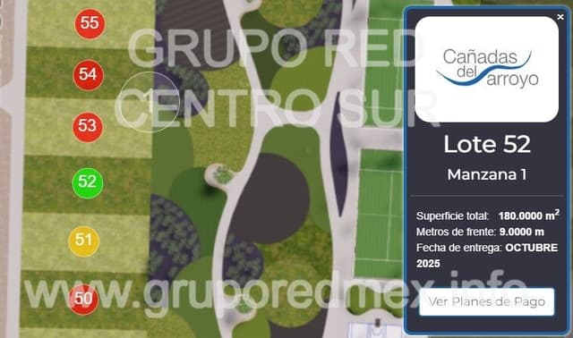 LOTE 52 EN CAÑADAS DEL ARROYO, CORREGIDORA, QUERETARO