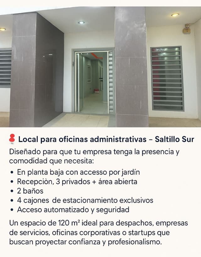 Oficina en Renta Lomas de Lourdes Saltillo