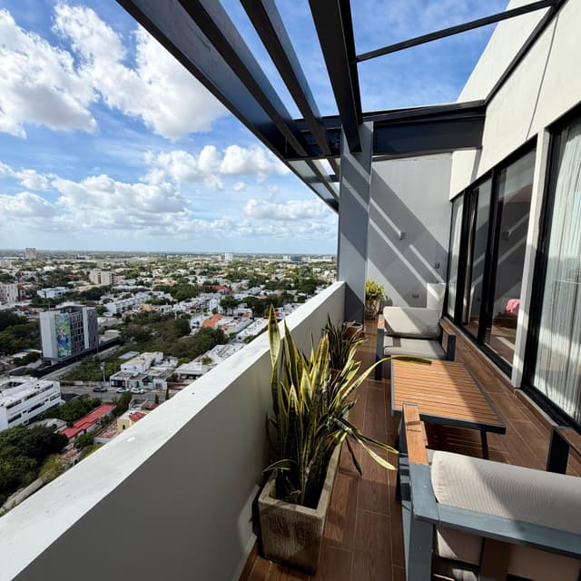 Vive en la alturas en Mérida , espectacular penthouse en venta buyan apartments