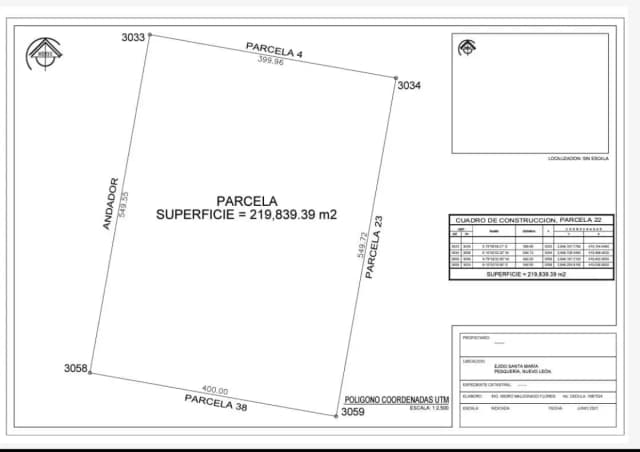 Terreno en Venta en Hacienda Santa María la Floreña, Pesquería, Nuevo León