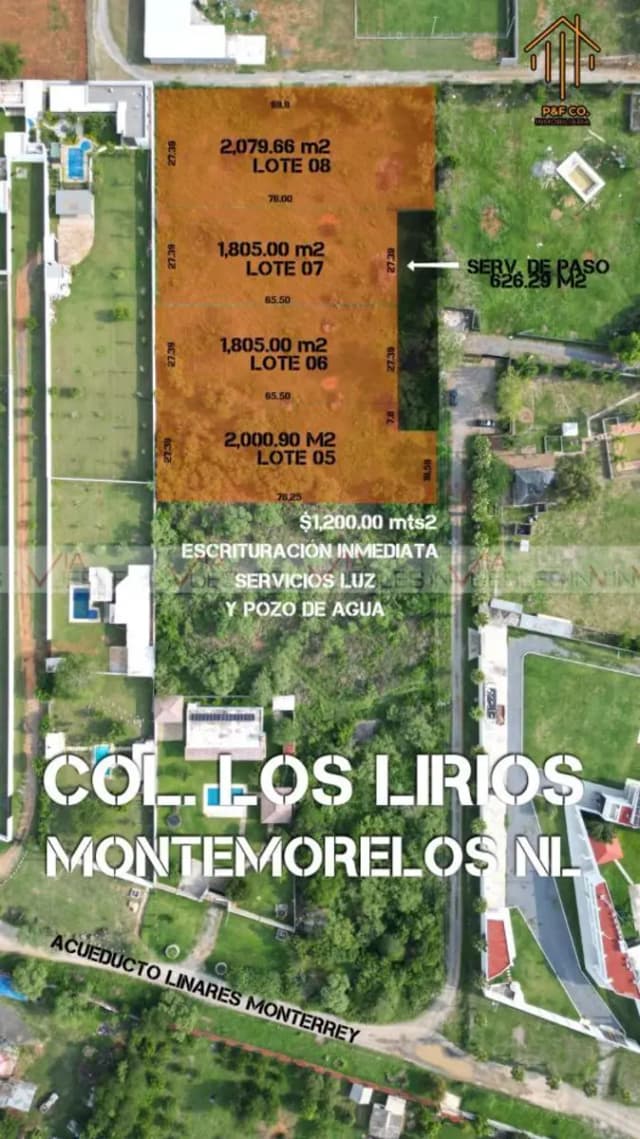 Terreno en Venta en Congregación Calles, Montemorelos, Nuevo León