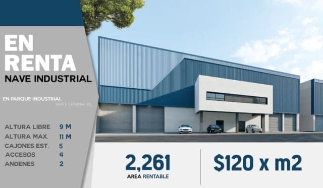 Nave en Renta en Magna Industrial Park, Santa Catarina, Nuevo León
