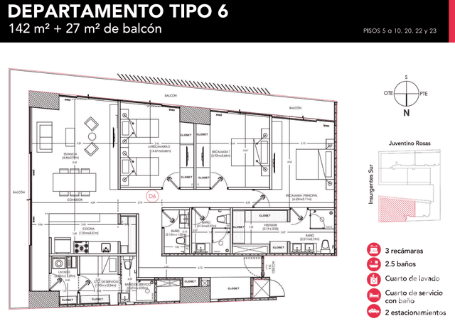 Departamento en Venta en Guadalupe Inn, Alvaro Obregon, CDMX