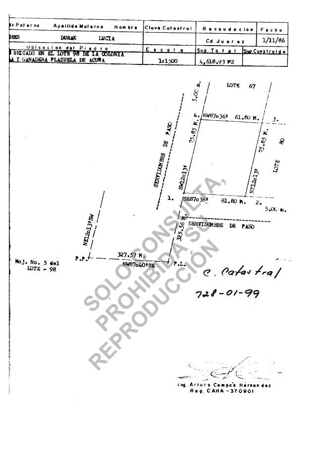 TERRENO EN VENTA POR K29