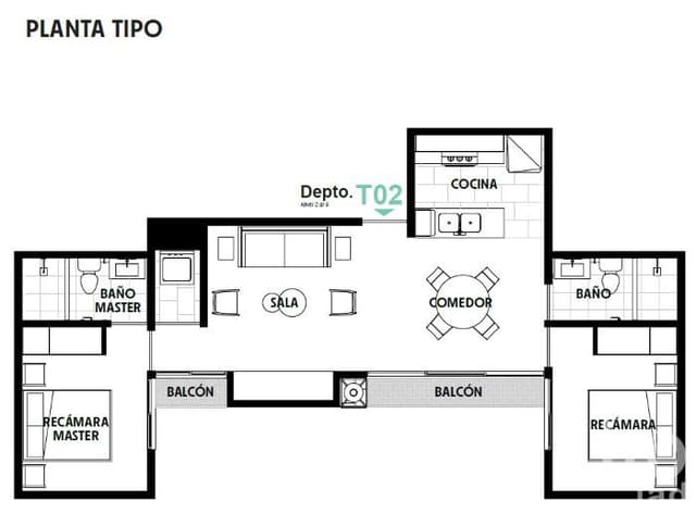 Preventa en Cuauhtémoc: departamento con balcón desde 76.40 m² – Conoce Río Guadalquivir