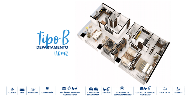 DEPARTAMENTO EN VENTA 2 RECAMARAS SALIDA A ZONA HOTELERA CANCUN QUINTANA ROO