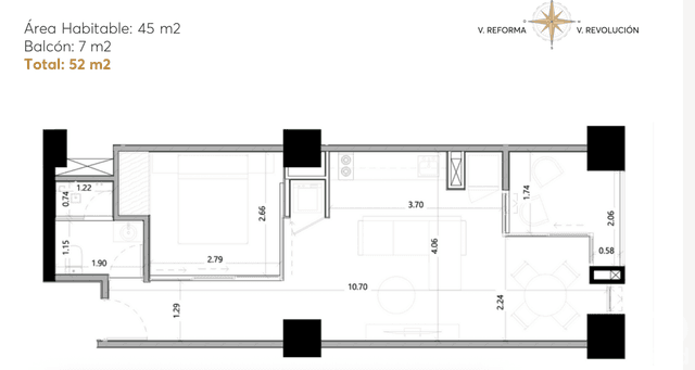Lofts en venta en zona emblemática del Monumento a la Revolucion