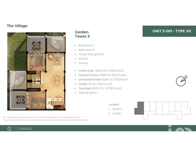 Spacious 192 m2 Pentgarden at The Village with Immediate Delivery and 12 MWI