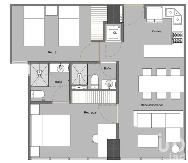 Venta de Departamento con Amenidades en Santa Fé
