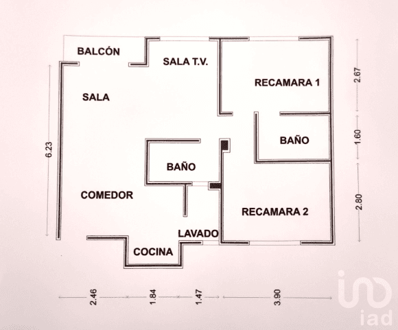Venta de Departamento de 2 Recámaras, 2 baños en Zona Centro de Cancún Quintana Roo