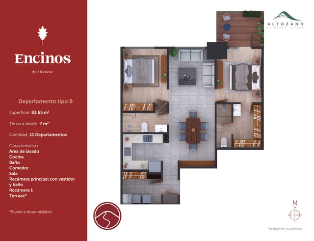 DEPARTAMENTO NUEVO EN VENTA ALTOZANO CD. JUAREZ CON VISTA AL LAGO TIPO B, CHIHUAHUA