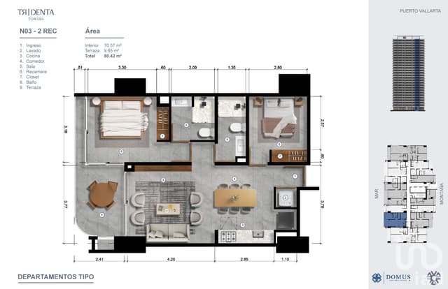 DEPARTAMENTO EN PUERTO VALLARTA FENTE A LA PLAYA VISTA AL MAR