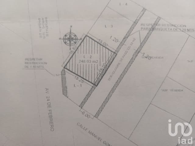 Terreno en Venta en Cacalotepec Av. 24 de Febrero, San Andres Cholula, Puebla