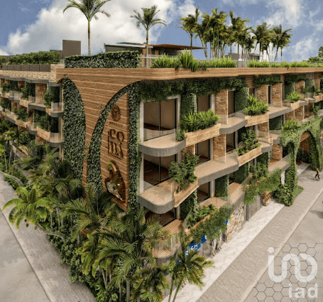 Preventa Estudio amueblado de 48 m2 en Av. Cobá, Tulum