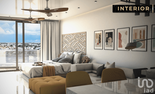 Preventa Estudio amueblado de 48 m2 en Av. Cobá, Tulum