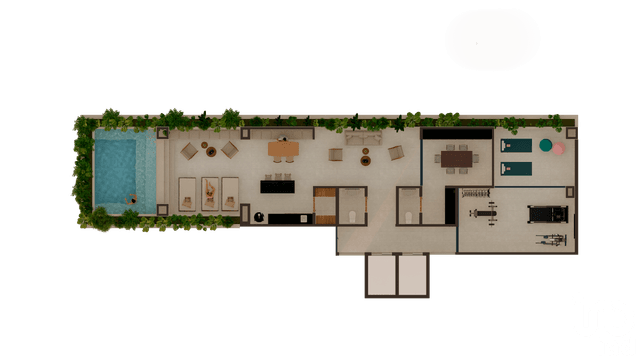 Departamento Concepto moderno, funcional y con gran potencial de inversión.