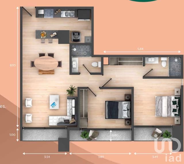 Departamento en preventa en colonia americana