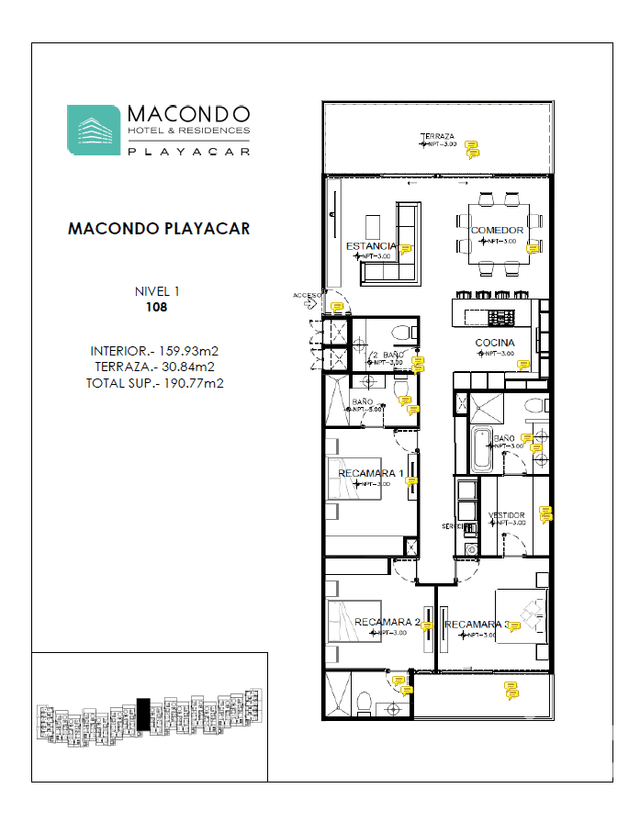 Venta de Departamento en playa del Carmen