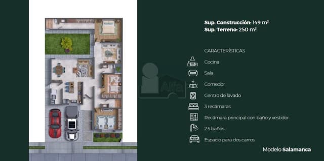 Casa en preventa Modelo Salamanca, Vivento Residencial, Hermosillo, Sonora.